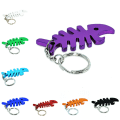 Miniatyrbilde 2 av 2: Nøkkelring - Flaskeåpner - Fiskebein - Lilla Purple