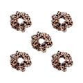 Miniatyrbild 1 av 2: Hårsnodd - Scrunchie - Leopard - 5-pack multifärg