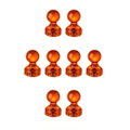 Pikkukuva 1 / 2: Jääkaappimagneetti - Nastamagneetti - Akryyli - 8kpl - Oranssi Orange