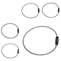 Pikkukuva 2 / 2: Teräslangasta valmistettu avaimenperä - Musta - halkaisija 50 mm - paksuus 1,5 mm Black one size