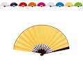 Miniatyrbilde 1 av 2: Vifte - Ensfarget - Ekstra stor 33 cm - Flere fargevalg Yellow
