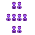 Pikkukuva 1 / 3: Jääkaappimagneetti - Pushpin-magneetti - Akryyli - 8kpl - Violetti Purple