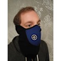 Pikkukuva 2 / 3: Sininen pyöräilymaski - Laskettelumaski - Kasvomaski - Moottoripyörämaski - Ninjamaski Blue one size