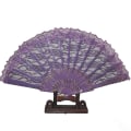 Miniatyrbillede 1 af 2: Vifte - Lilla blonde med bølgemønster Purple Lila