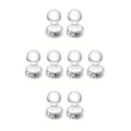 Miniatyrbillede 1 af 3: Køleskabsmagnet - Pushpin magnet - Akryl - 8stk - Hvid White