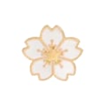 Miniatyrbillede 1 af 2: Broche - Nål - Blomst - Hvid White