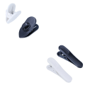 Miniatyrbilde 2 av 2: Hodetelefonkabelholder - hodetelefonklips - 2-pakning hvit [Stor] White Large 2 pcs White