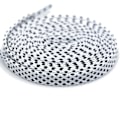 Pikkukuva 4 / 4: Kengännauhat - Ruutukuvio - Punottu - Ruutukuvio - Litteät [100 cm] - Useita värivaihtoehtoja Black one size