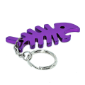 Miniatyrbilde 1 av 2: Nøkkelring - Flaskeåpner - Fiskebein - Lilla Purple