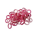 Joustavat hiuslenkit - Hiuspannat - 100 kpl - 20 mm - Vaaleanpunainen sekoitus Pink