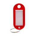 Miniatyrbilde 1 av 2: Nøkkelring med navnelapp [Oval] - Rød - 10-pakning Red