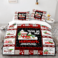 Miniatyrbild 1 av 2: Jul K5 # 3d Quilt Cover Jul Tvådelad Tredelad Fyra Delad Sängkläder
