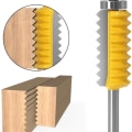 Miniatyrbild 1 av 8: 8mm skaft upphöjd platta \"V\" fogningsbitar limfräs för trä
