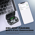 Miniatyrbillede 5 af 8: Trådløse øretelefoner, Bluetooth 5.1-hovedtelefoner, 180 timers spilletid