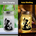 Miniatyrbilde 5 av 8: Pakke med Fairy Solar Lanterns Vanntett Hengende Frosted Glass