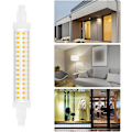 Miniatyrbilde 2 av 5: 10w R7s Lineær Ultra-tynn Led Pære 118mm Naturlig Hvit 4000k, 1300lm, 360 Grader (2 Stykker)