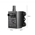 Miniatyrbild 3 av 5: DC12V 5W Ultratyst Mini Borstlös Vattenpump Vattentät Nedsänkbar Fontän