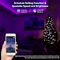 Miniatyrbillede 3 af 5: Smart Bluetooth LED-lysstrimmel 5m Ws2812b - Med fjernbetjening + app, synkroniser med musikrytme/funktion