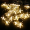 Miniatyrbilde 5 av 5: Varme hvite snøfnugg LED-lyskjede juledekorasjon