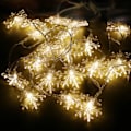 Miniatyrbillede 5 af 5: Varme hvide snefnug LED-lyskæde juledekoration