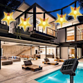 Miniatyrbild 5 av 7: Utomhus solcellslampor 7m 50 LED 10m 100 LED