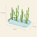 Miniatyrbilde 2 av 5: Plassbesparende benkeplate for tørkestativ til babyflasker, babygrønn