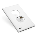 Miniatyrbilde 2 av 8: Guide light dobbel stikkontakt veggplate LED firkantet bevegelsessensor