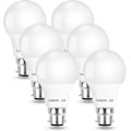 Pikkukuva 1 / 4: B22-kanta, 60 W:n vastaava, lämmin valkoinen 2700 K, 8 W 806 lm LED-lamppu, bc A60 GLS -energiansäästölamppu, ei himmennettävä, 6 kpl