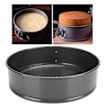 Miniatyrbilde 2 av 5: Non-stick spenne avtakbar bunn kakeform rund form karbonstål DIY mousse bakeform (22cm)