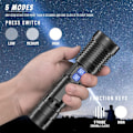 Miniatyrbillede 4 af 5: XHP99 LED Lommelygte 20000 Lumen Super Lys Stærk Taktisk 5 Tilstande Zoomable Vandtæt USB Genopladelig Lommelygte til Camping Vandring Udendørs Nødsituation