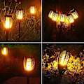 Miniatyrbild 2 av 3: Utomhus solcellslampa, Ip66 vattentät solfackla flammor lampa stig patio gård sollampa-fyra pack