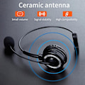 Miniatyrbild 1 av 4: Bh69 USB Bluetooth-kompatibelt samtalscenterheadset PC-dator 3,5 mm affärsheadset telefonheadset med mikrofon