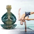 Pikkukuva 3 / 3: Meditaatiopatsas Serenity Turtle -veistos Puutarhapatsas Jooga-asento