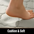 Miniatyrbilde 3 av 5: Bad Tykk Absorberende Sklisikker Gulvmatte Bad Korallfleece Memory Foam Teppe Dørmatte