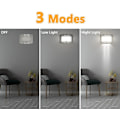 Miniatyrbild 4 av 5: LED-vägglampor med rörelsesensor, batteridriven, justerbar ljusstyrka, vägglampor för heminredning, sovrum, vardagsrum, hotell, trapphall (vit)