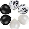 Miniatyrbild 7 av 7: Ballongset, 12-tums ballong metall latex ballong färgglad