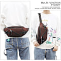 Miniatyrbilde 5 av 5: Avslappet lerretsveske Bryst Liten Ryggsekk Brystveske Herre Skulderpose Messenger Bag