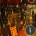 Miniatyrbilde 2 av 5: 100/160/240/320 LED lysnett lysgardin fe lys varmhvit