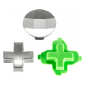 Miniatyrbillede 1 af 8: i 1 Xbox One/S/Elite D-taster trykknapper knapper hætter kit knapper