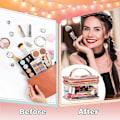 Miniatyrbillede 3 af 5: Makeup Artist Multifunktionel Opbevarings- og Vaske Kosmetikpung, Fremstillet Af Pu