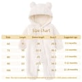 Pikkukuva 3 / 6: Vastasyntyneen fleece-huppari pitkähihaiset haalarit 90cm