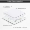 Miniatyrbilde 4 av 4: LED-taklampe 24W 1000LM Innfelt 3500a€”6000K - Transparent