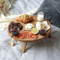 Miniatyrbilde 6 av 8: Utendørs sammenleggbart piknikbord - Sammenleggbart trebord med