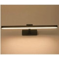 Miniatyrbillede 1 af 2: 9W/40cm LED Badeværelseslampe, Spejlskablampe, Justerbar Vinkelvæglampe, AC85-265V, 6000K (Sort/Varmt Hvid)