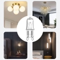 Miniatyrbilde 5 av 5: Halogen G9 40W dimbare pærer, 2-pinners sokkel, 10-pakning