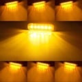 Miniatyrbild 5 av 5: Varningsljus för fordon, lastbilsljus, stroboskopljus, 6 vattentäta LED-toppar