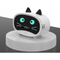 Miniatyrbild 1 av 3: Klocka med tecknad katt, dubbel väckarklocka, Bluetooth-högtalare