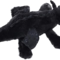 Miniatyrbild 4 av 6: Gosig leksak liggande drake 35cmDrake plyschleksak plysch svart