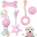 Miniatyrbild 1 av 8: Hundleksak Rep med Boll, 5-pack Valp Leksaker för Hund Tandvård