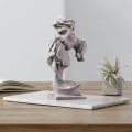 Miniatyrbillede 4 af 5: Dekorative Skulptur af Par, der Kysser - Gult
